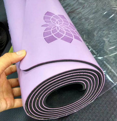 Arbol caucho natural estera de yoga con la alineacion del cuerpo 183*68*0.42cm - Foto 5