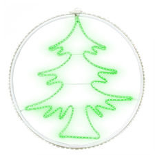 Árbol de Navidad en Neón 60x60cm Luz fría 420 Led Decoración para navidad
