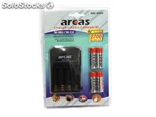Arcas Ladegerät ARC-2009 und 4x AA Akkus 2700