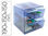 Archicubo archivo 2000 4 cajones organizador modular plastico azul transparente - 1