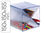 Archicubo archivo 2000 aspa organizador modular plastico azul transparente - 1