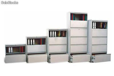 Archivero horizontal metálico de 6 niveles(4 gabetas y 2 puertas) - Foto 2