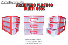 Archivero plástico multiusos