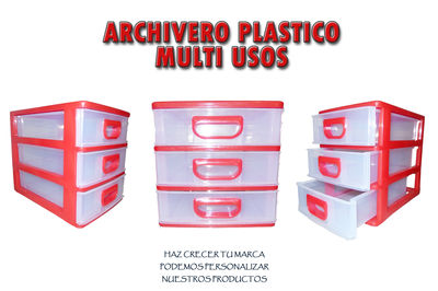 Archivero plástico multiusos