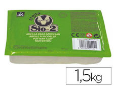 Arcilla sio-2 blanca paquete de 1.5 kg