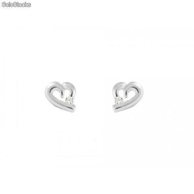 ARETES CORAZON PLATA - Foto 2