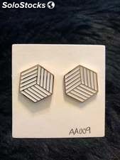 Aretes hexágonos blanco