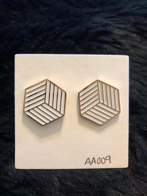 Aretes hexágonos blanco