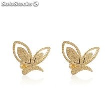 Aretes mariposa de acero inoxidable