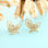 Aretes mariposa de acero inoxidable - Foto 2