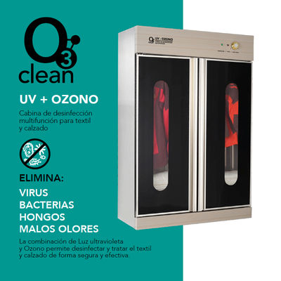 Armario anticovid desinfección Ozono y Ultravioleta (UV)