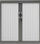Armario metálico puertas persiana 1450x800 - 1