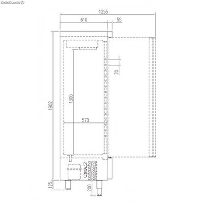 Armario mixto refrigeración + congelación Snack ARM-125-2 - Foto 2