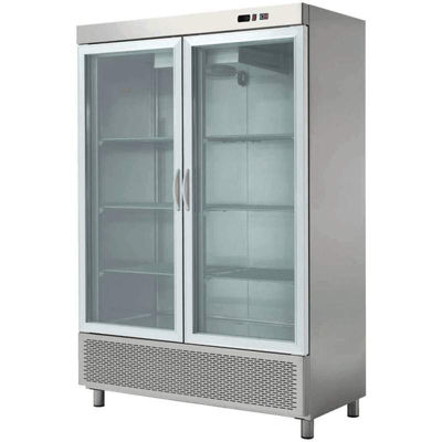 Armario refrigerado snack 2 puertas de cristal eharch-1202v