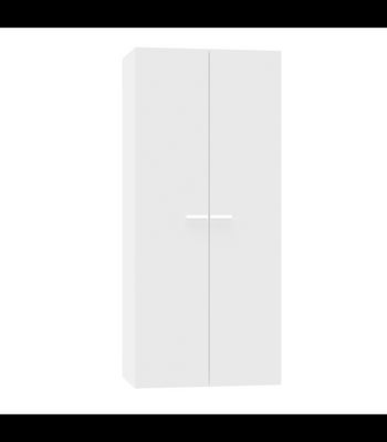 Armario ropero 2 puertas abatibles Tibet acabado blanco, 79 cm(ancho) 180