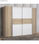 Armario ropero ARAGON. Armario dormitorio 4 puertas en roble y blanco 270 cm - 2