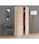 Armario ropero Aroa puertas abatibles acabado roble. 180 cm (alto). 81,5 cm - Foto 3