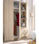 Armario ropero Lana 3 puertas abatibles y 3 cajones en roble natural 184 - Foto 4