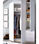 Armario ropero Lana 3 puertas abatibles y 3 cajones en roble natural-blanco 184 - Foto 4