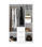 Armario ropero Romina puertas abatibles acabado blanco 204 cm(alto)135 - Foto 3