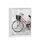 Armario Zapatero 2 trampones Bicicleta Roja acabado blanco 60cm(ancho) - 1