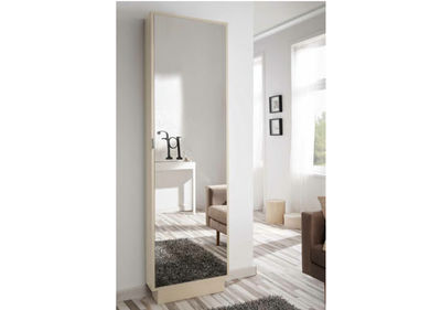 Zapatero con 3 Puertas, Mueble para Zapatos Estrecho en Color Blanco,  Medidas: 111 cm (Alto) x