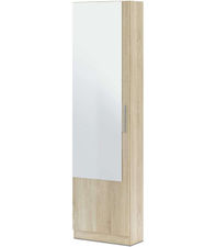 Armario Zapatero con espejo Gusto en color roble canadian. 50 cm(ancho) 180