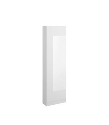 Armario Zapatero con espejo Gusto V en color blanco . 50,2 cm(ancho) 185.5 - Foto 3