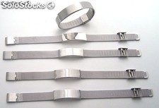 Armbänder aus Stahl 12 mm glatt Fornitura Masche
