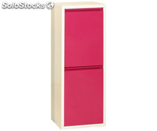 armoire 2 seaux colour blanc/rose, 920x335x250mm, simonrack