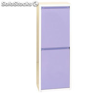 armoire 2 seaux colour blanc/violet, 920x335x250mm, simonrack