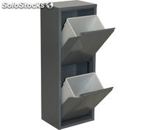 armoire 2 seaux colour gris/gris, 920x335x250mm, simonrack