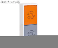 armoire 2 seaux gris foncé/naranja, 920x335x250mm, simonrack