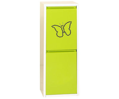 armoire 2 seaux toy blanc/vert, 920x335x250mm, simonrack