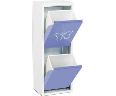 armoire 2 seaux toy blanc/violet, 920x335x250mm, simonrack
