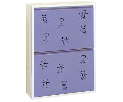 armoire 4 seaux child blanc/violet, 920x630x250mm, simonrack