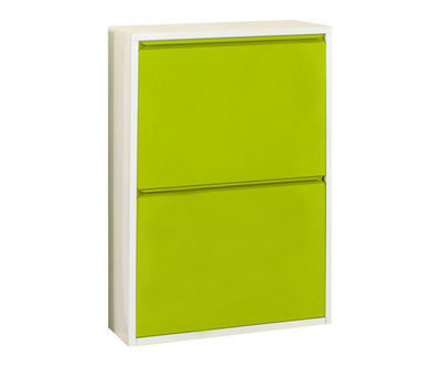 armoire 4 seaux colour blanc/vert, 920x630x250mm, simonrack