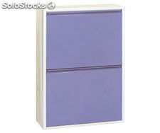armoire 4 seaux colour blanc/violet, 920x630x250mm, simonrack