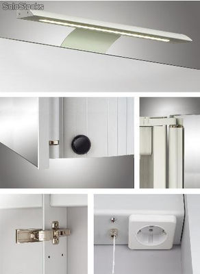 armoire de toilette en aluminium modele athena - Photo 2