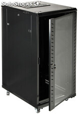 Armoire informatique 24U 600x600 avec etagère et ventilation