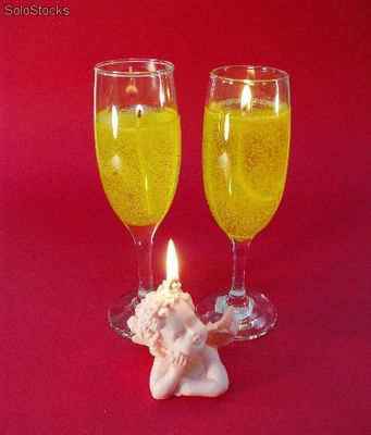 Aromatische Handgemachte Kerzen aus Barcelona: Sektgläser 70 Stunden - Foto 2