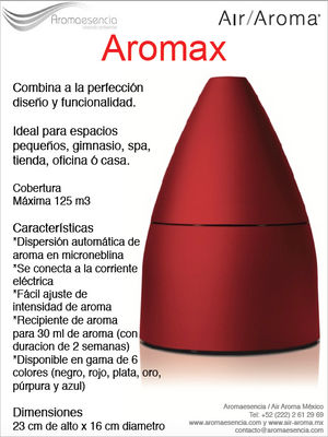 AROMAX- Equipo aromatizante de ambientes, mkt de aroma