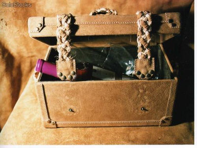 artesanal cajón para vino cuero e hilo sisal - Foto 2