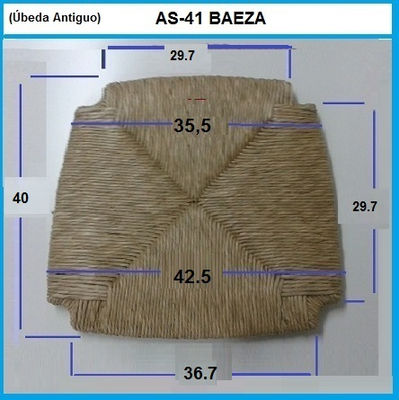 Asiento Auténtica enea Natural BAEZA 43x40.