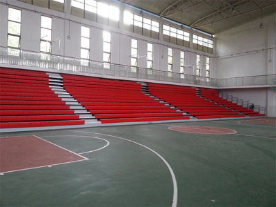 asientos telescópicos para gradas en el gimnasio interior de la escuela - Foto 3