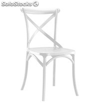 Aspa chaise polypropylène blanc