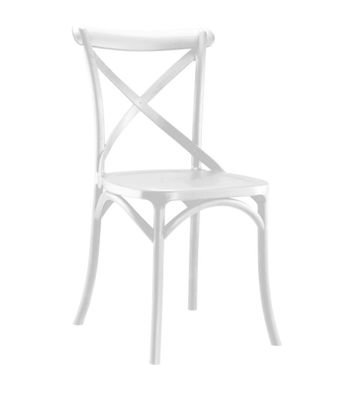 Aspa chaise polypropylène blanc