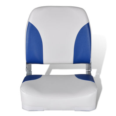 Assento barco dobrável + encosto, branco e azul, 41 x 36 x 48 cm - Foto 2