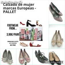 Assortimento di palet di calzature donna offerta marchi europei