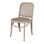 ASTEMIA Cadeira de madeira de carvalho com assento de tecido e encosto em malha - 1